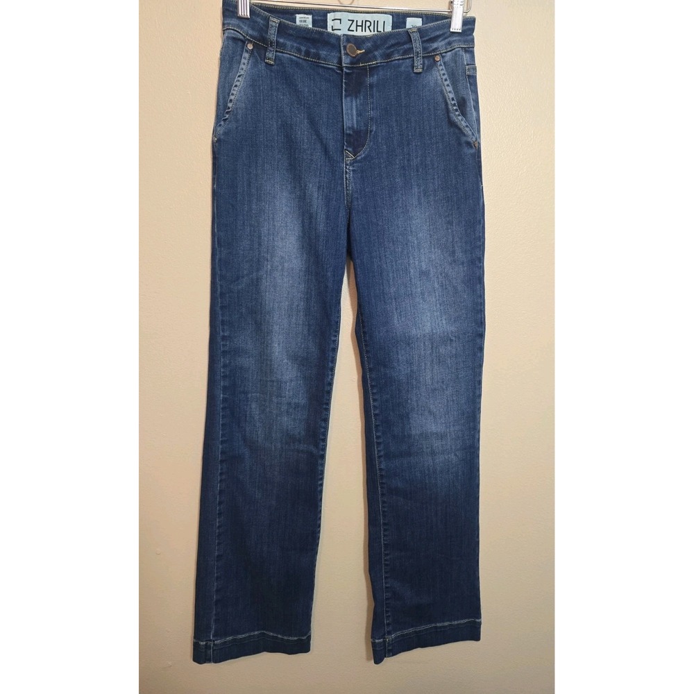 Zhrill Roa Womens Jeans High Rise Straight Leg Stretch Size 28 Style D124322